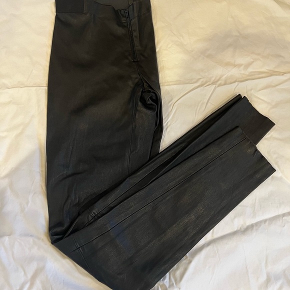 Alice and Olivia Designer Leather Pants - Picture 2 of 4